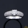ANILLOS / SORTIJAS Sortija oro blanco y diamantes color g, pureza si1 y peso 0,50 cts.