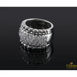 ANILLOS / SORTIJAS Sortija oro blanco y diamantes.