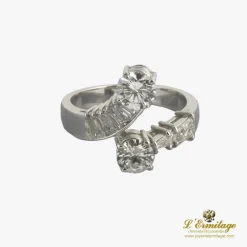 ANILLOS / SORTIJAS Sortija oro blanco y diamantes