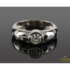 ANILLOS / SORTIJAS Sortija oro blanco y diamantes.