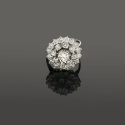 ANILLOS / SORTIJAS Sortija oro blanco y diamantes