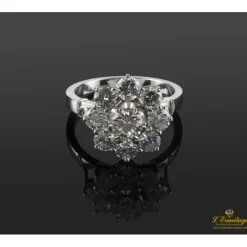 ANILLOS / SORTIJAS Sortija oro blanco y diamantes.