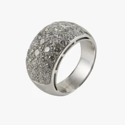 ANILLOS / SORTIJAS Sortija oro blanco con cuajado de diamantes