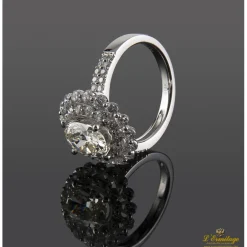 ANILLOS / SORTIJAS Sortija oro blanco y diamantes