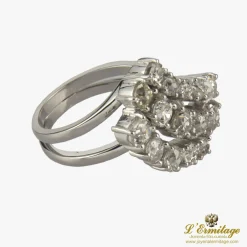 ANILLOS / SORTIJAS Sortija oro blanco y diamantes.