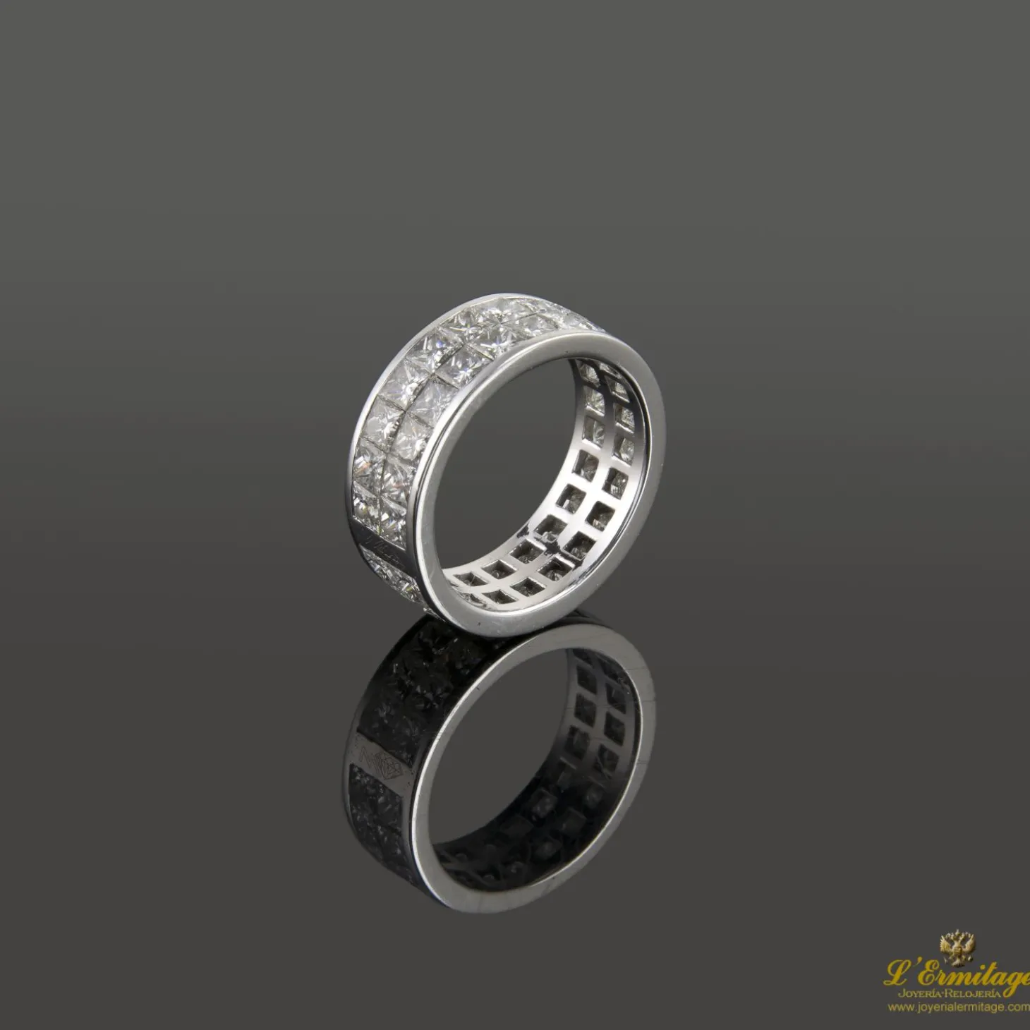 ANILLOS / SORTIJAS Sortija oro blanco y diamantes