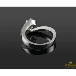 ANILLOS / SORTIJAS Sortija oro blanco y diamantes color j, pureza vs1 y peso 1,04 cts.
