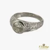 ANILLOS / SORTIJAS Sortija oro blanco y diamantes color l, pureza p1 y peso 1,20 cts.