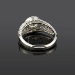 ANILLOS / SORTIJAS Sortija oro blanco y diamantes color l, pureza p1 y peso 1,20 cts.