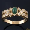 ANILLOS / SORTIJAS Sortija oro amarillo esmeralda y diamantes