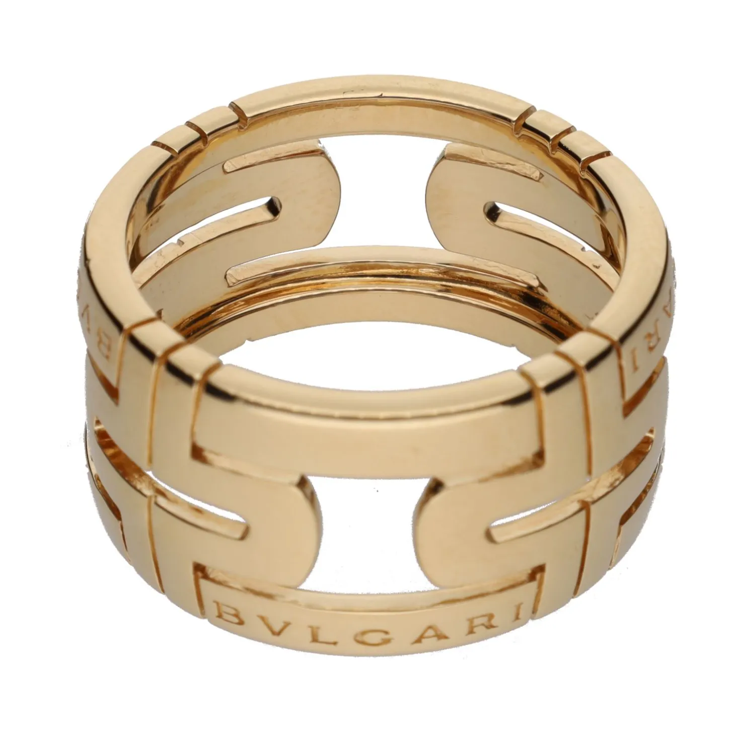 ANILLOS / SORTIJAS Sortija parentesi de bulgari en oro amarillo. Talla 58.
