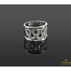 ANILLOS / SORTIJAS Sortija realizada en oro blanco y brillantes