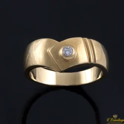 ANILLOS / SORTIJAS Sortija solitario oro amarillo.
