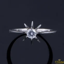 ANILLOS / SORTIJAS Sortija solitario oro blanco.
