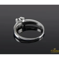 ANILLOS / SORTIJAS Sortija solitario oro blanco color g, pureza si1 y peso 0,18 cts.