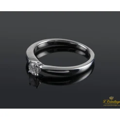 ANILLOS / SORTIJAS Sortija solitario oro blanco color g, pureza si1 y peso 0,20 cts.