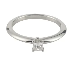 ANILLOS / SORTIJAS Sortija solitario platino peso 0,21 cts.