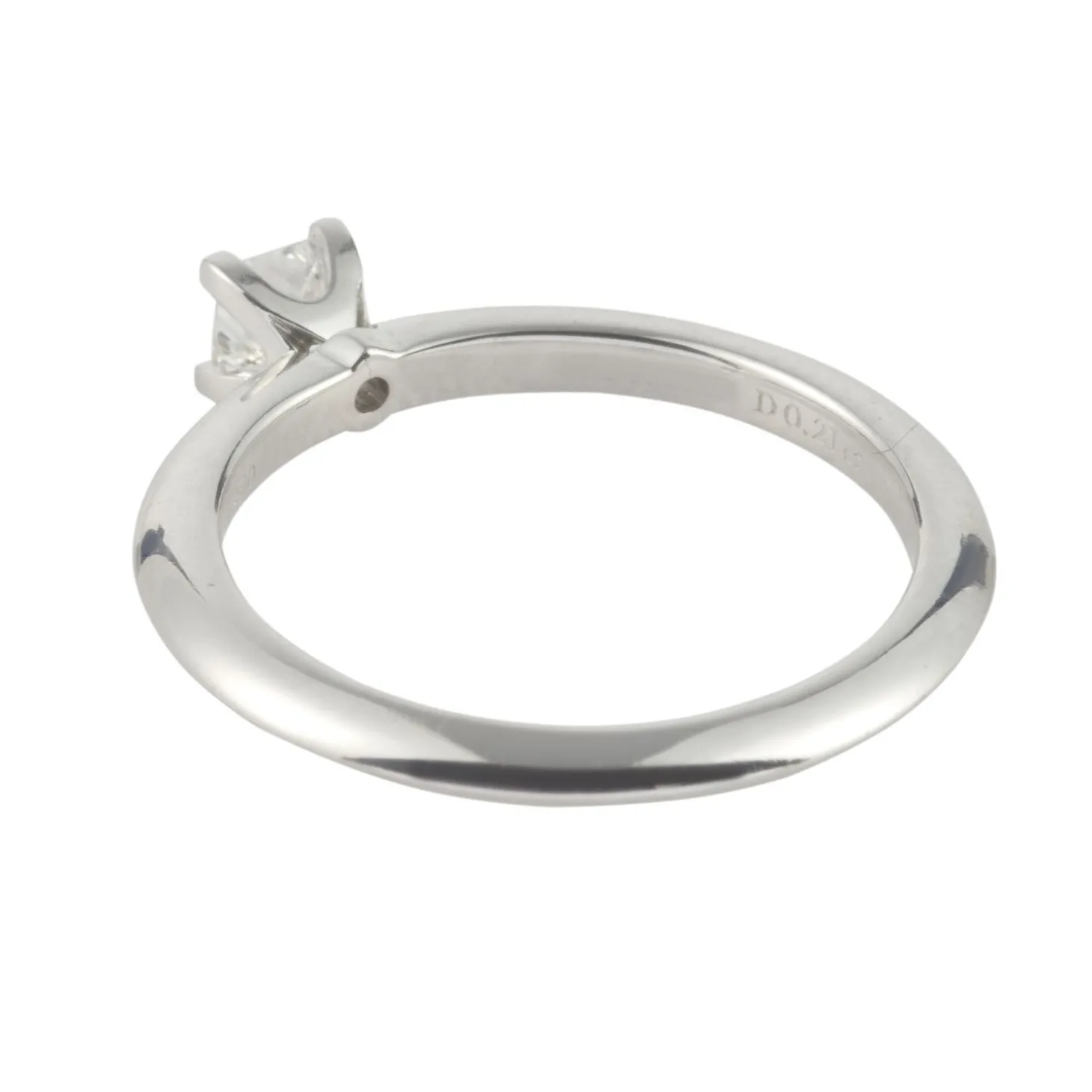ANILLOS / SORTIJAS Sortija solitario platino peso 0,21 cts.