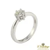 ANILLOS / SORTIJAS Sortija solitario oro blanco color k, pureza vvs2 y peso 0,65 cts.