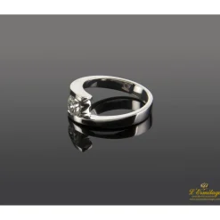ANILLOS / SORTIJAS Sortija solitario oro blanco color i, pureza vs1 y peso 0,51 cts.