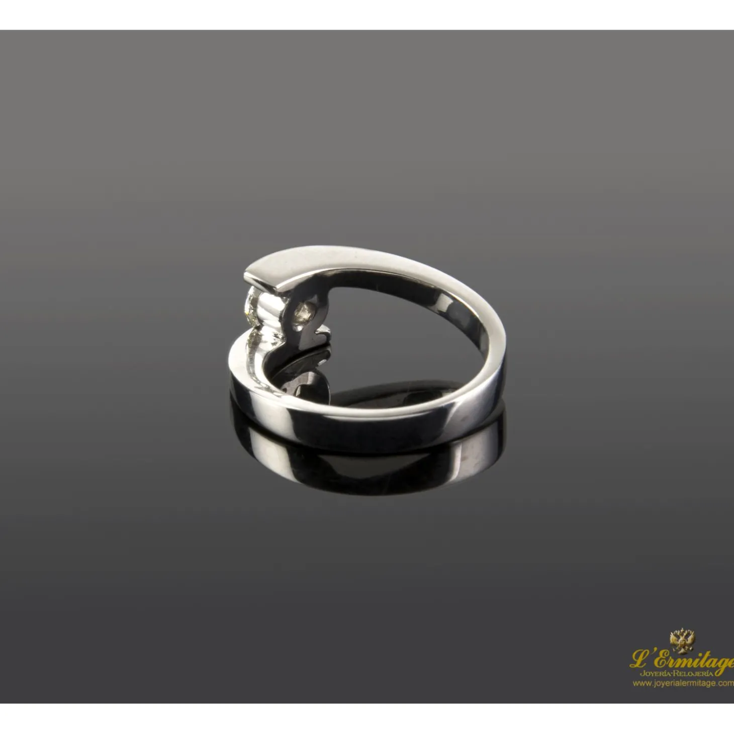 ANILLOS / SORTIJAS Sortija solitario oro blanco color i, pureza vs1 y peso 0,51 cts.