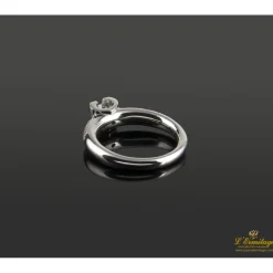 ANILLOS / SORTIJAS Sortija solitario oro blanco y diamantes color g, pureza vs2 y peso 0,30 cts.
