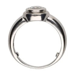 ANILLOS / SORTIJAS Sortija solitario en oro blanco con un brillante. Talla 7.