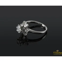ANILLOS / SORTIJAS Sortija solitario oro blanco color i, pureza si1 y peso 0,70 cts.