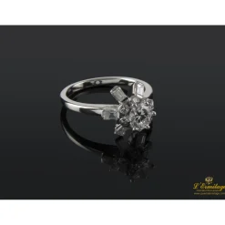 ANILLOS / SORTIJAS Sortija solitario oro blanco color i, pureza si1 y peso 0,70 cts.