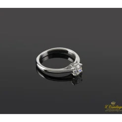 ANILLOS / SORTIJAS Sortija solitario oro blanco color h, pureza vs1 y peso 0,55 cts.