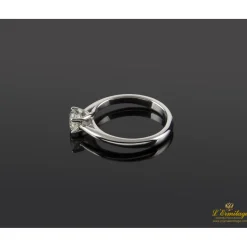 ANILLOS / SORTIJAS Sortija solitario oro blanco color h, pureza vs1 y peso 0,55 cts.