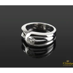 ANILLOS / SORTIJAS Sortija solitario oro blanco.