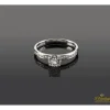 ANILLOS / SORTIJAS Sortija solitario oro blanco color h, pureza vs1 y peso 0,62 cts.