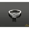 ANILLOS / SORTIJAS Sortija solitario oro blanco y diamantes color f, pureza si2 y peso 0,95 cts.
