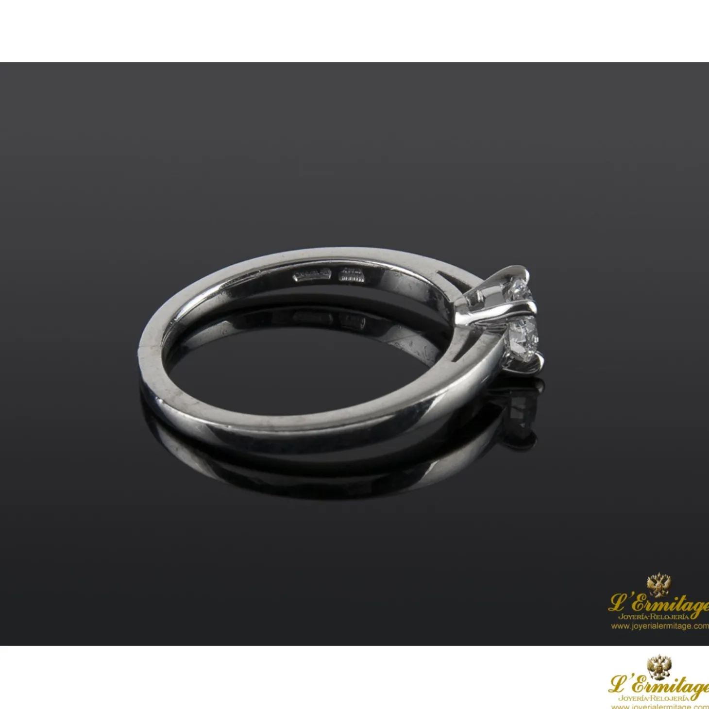 ANILLOS / SORTIJAS Sortija solitario bulgari oro blanco