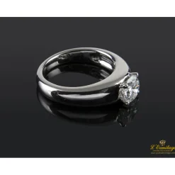 ANILLOS / SORTIJAS Sortija solitario oro blanco color g, pureza vs1 y peso 1,00 cts.