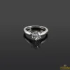 ANILLOS / SORTIJAS Sortija solitario oro blanco color h, pureza vvs1 y peso 1,32 cts.