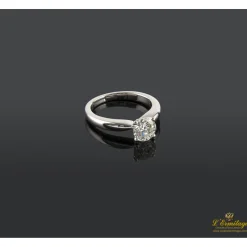 ANILLOS / SORTIJAS Sortija solitario oro blanco color i, pureza vs2 y peso 1,02 cts.
