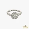 ANILLOS / SORTIJAS Sortija solitario oro blanco y diamantes color g, pureza vs1 y peso 1,06 cts.