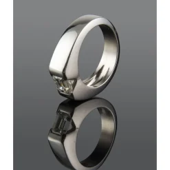 ANILLOS / SORTIJAS Sortija solitario oro blanco color h, pureza vs1 y peso 1,11 cts.