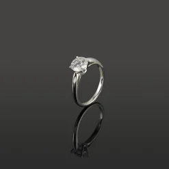 ANILLOS / SORTIJAS Sortija solitario oro blanco color e, pureza vvs1 y peso 1,11 cts.