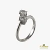 ANILLOS / SORTIJAS Sortija tous tu y yo oro blanco y diamantes.