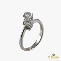 ANILLOS / SORTIJAS Sortija tous tu y yo oro blanco y diamantes.