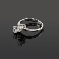 ANILLOS / SORTIJAS Sortija tous tu y yo oro blanco y diamantes.