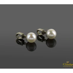 BOTONADURAS Botonadura antigua oro blanco y perlas.