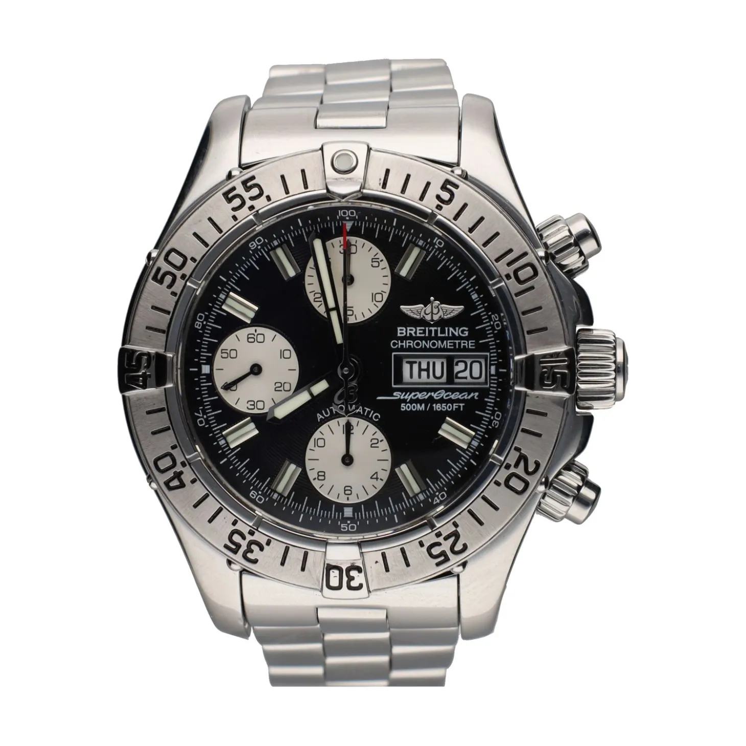BREITLING Superocean chronograph 500m acero 42mm.