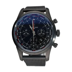 BREITLING Transocean black unitime pilot 46mm.