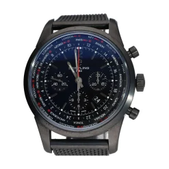 BREITLING Transocean  black unitime pilot 46mm.