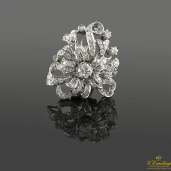 BROCHES / ALFILERES Alfiler oro blanco y diamantes