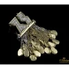 BROCHES / ALFILERES Broche-alfiler oro amarillo, pepitas de oro y diamantes.